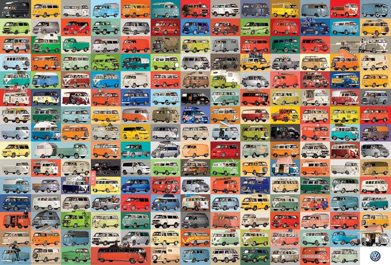 Puzzle EUROGRAPHICS VW Groovy Bus 2000 dílků