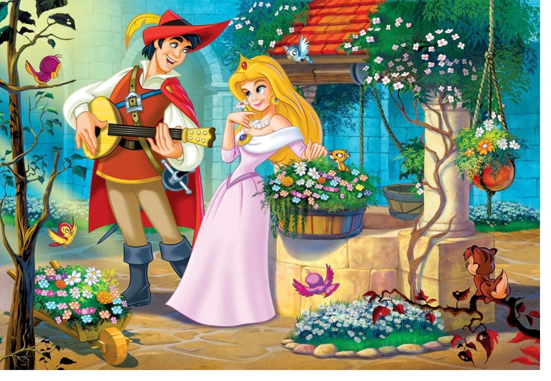 EUROGRAPHICS Puzzle Píseň pro princeznu 100 dílků