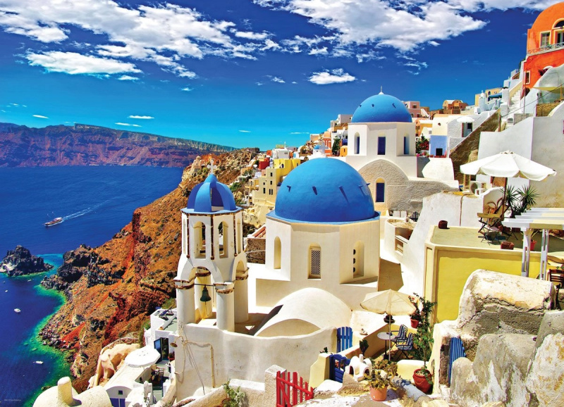 EUROGRAPHICS Puzzle Oia, Santorini, Řecko 1000 dílků