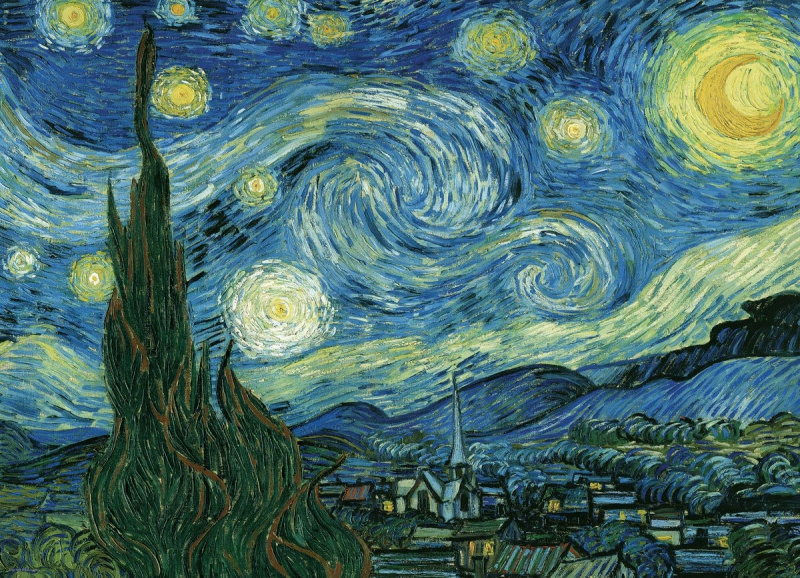 EUROGRAPHICS Puzzle Hvězdná noc 1000 dílků