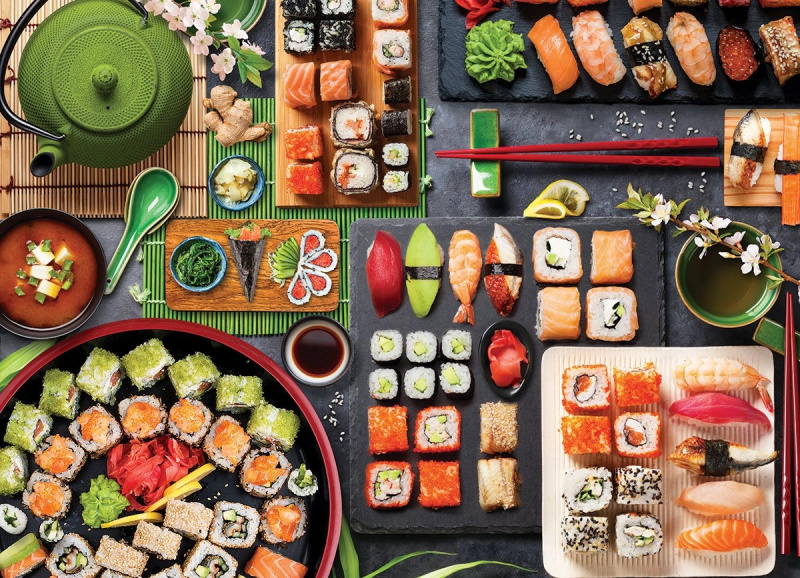 EUROGRAPHICS Puzzle Sushi stůl 1000 dílků