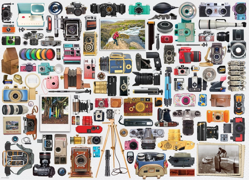 EUROGRAPHICS Puzzle Svět fotoaparátů 1000 dílků