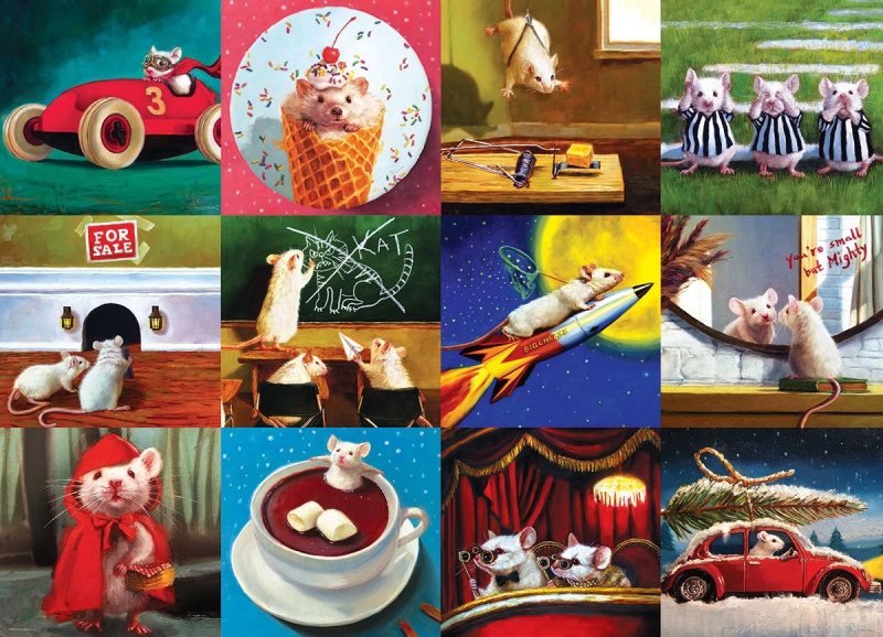 Eurographics puzzle Legrační myši 1000 dílků