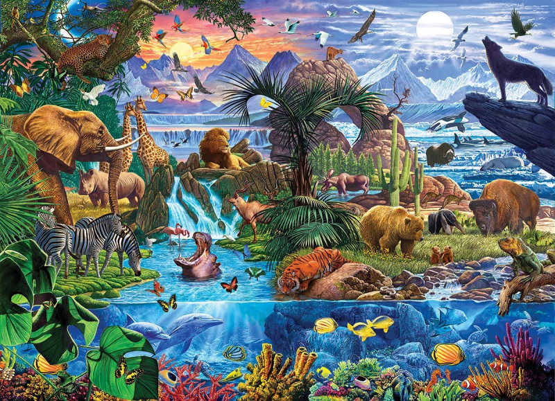 Puzzle EUROGRAPHICS Zvířata světa 5000 dílků
