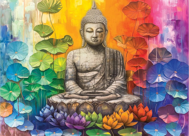 EUROGRAPHICS Barevný Buddha 1000 dílků