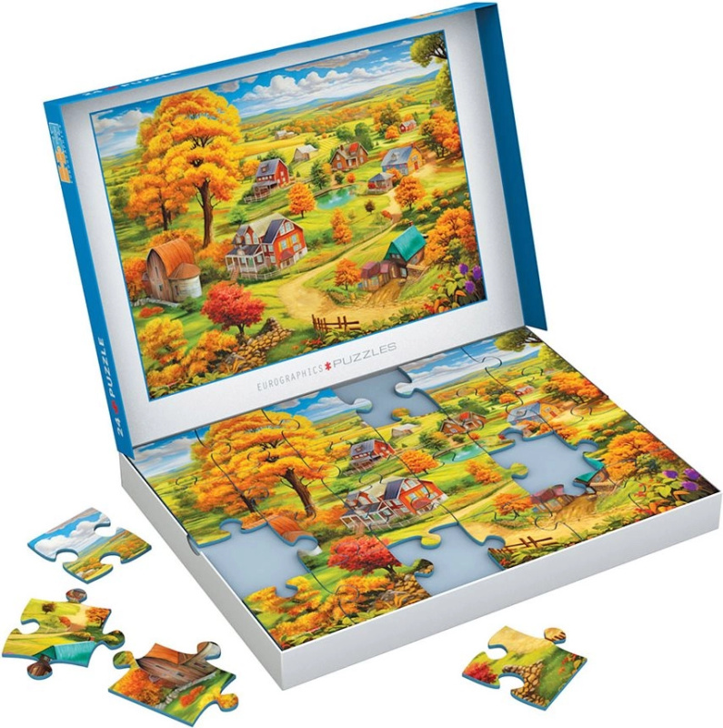 Puzzle EUROGRAPHICS Connecting Pieces: Pokojný život 24 dílků