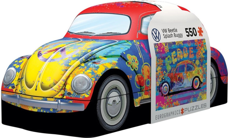 Puzzle EUROGRAPHICS v plechové krabičce Volkswagen Brouk 550 dílků