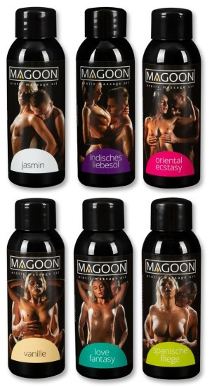 Masážní oleje Magoon 50 ml, sada 6 ks