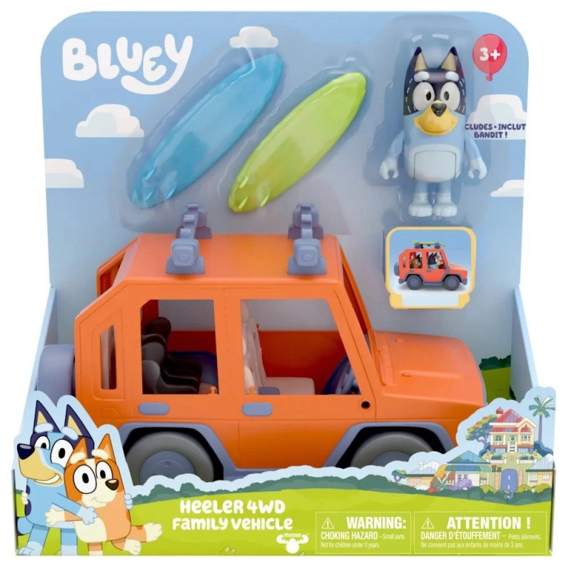 TM Toys Bluey Rodinné auto s figurkou tatínka + příslušenství..