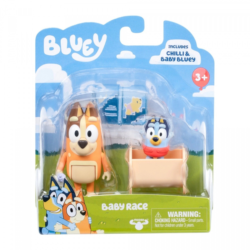 Sada figurek Bluey 2ks Baby Bluey a Chilli