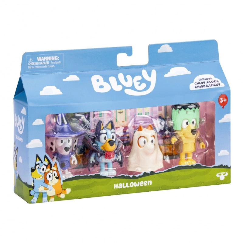 Figurky Bluey - Ples v Přestrojení 4-pack