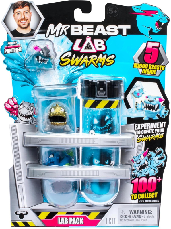 Sada 5 překvapivých figurek MRBEAST Lab Swarms Alpha Series Lab Pack