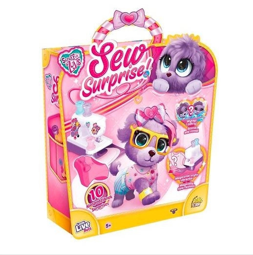 Magická šicí souprava + fialový plyšák Little Live Pets Sew Surprise
