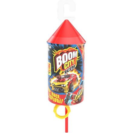 Auto Boom City Racers plast mix druhů v plastové tubě 21x6,5x6cm