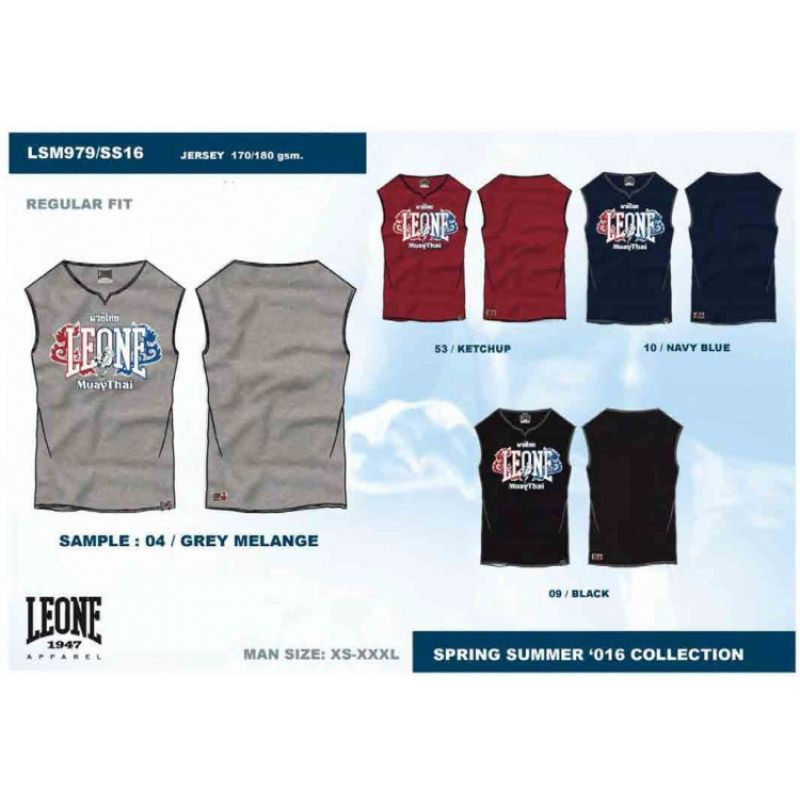 LEONE pánské tílko LSM979/S16 černá "L" NEUPLATŇUJE SE