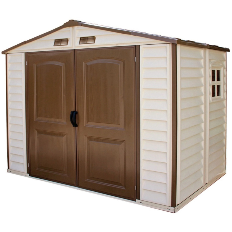 Duramax Plastový zahradní domek StoreAll, béžová, 245,4 x 168 x 222,7 cm