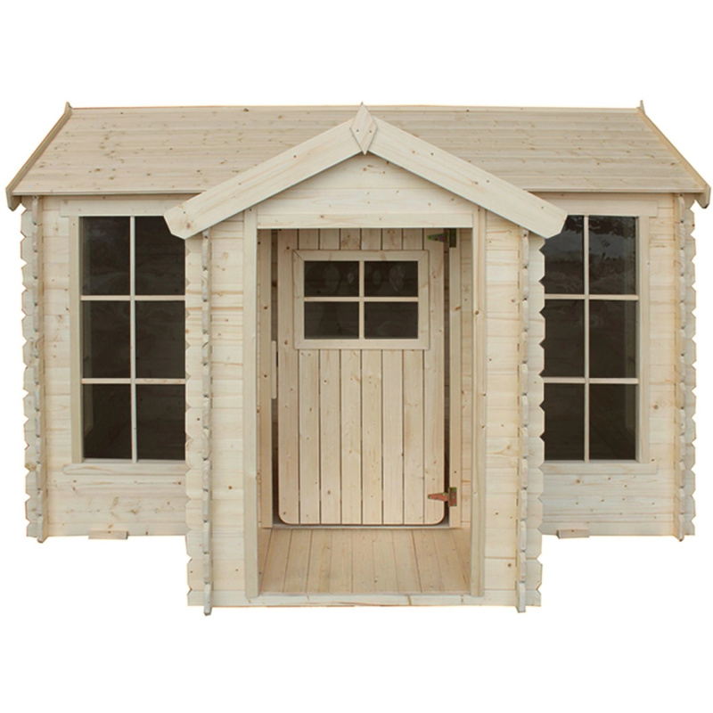 Timbela Dřevěný domeček pro děti M520 s podlahou, 223 x 118 cm