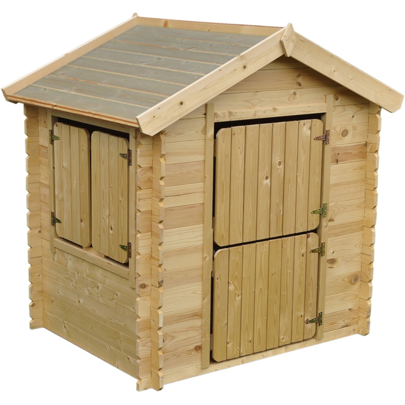 Timbela Dřevěný domeček pro děti M516-1 bez podlahy, 94 x 118 cm