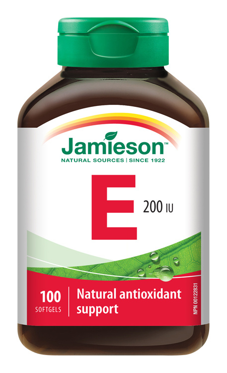 JAMIESON Vitamín E 200 IU 100 kapslí