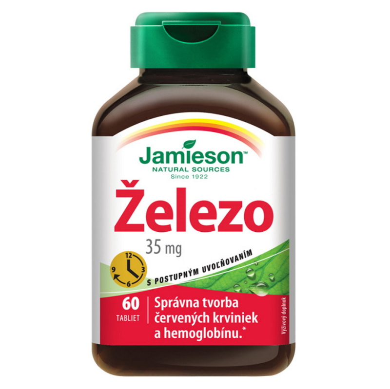 JAMIESON Železo 35 mg s postupným uvolňováním 60 tablet