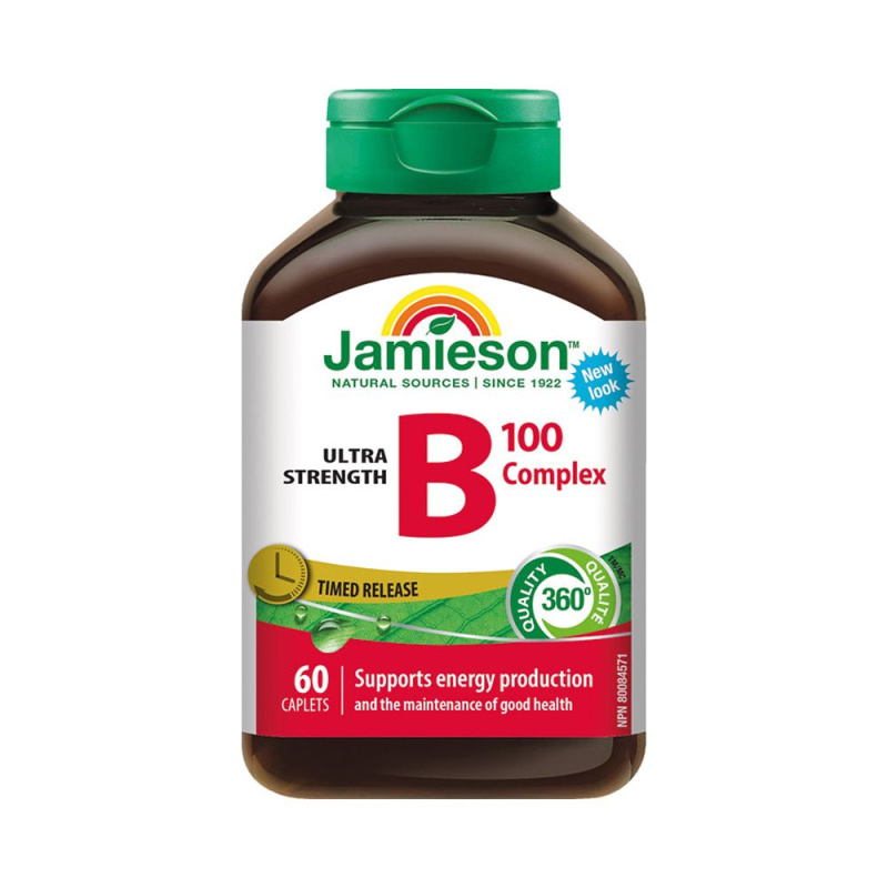 JAMIESON B-komplex 100 mg s postupným uvolňováním 60 tablet