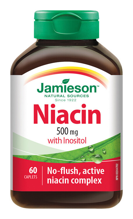 JAMIESON Niacin 500mg s inositolem 60 tablet
