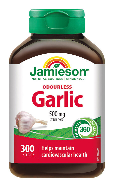 JAMIESON Česnek bez zápachu 500mg 300 kapslí