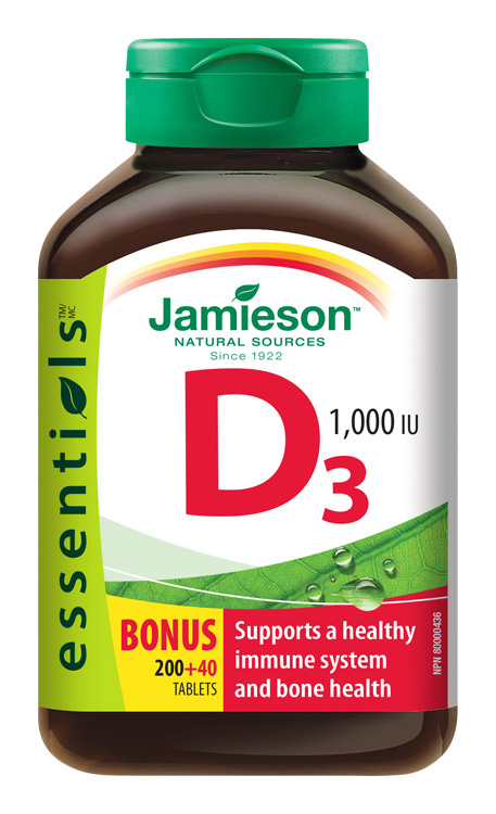 JAMIESON Vitamín D3 1000IU 240 tablet
