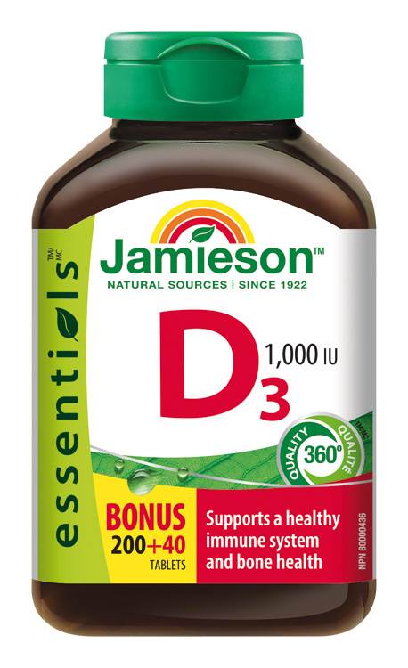 JAMIESON Vitamín D3 1000IU 240 tablet