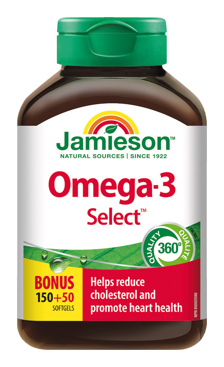 JAMIESON Omega-3 select 1000 mg 200 kapslí