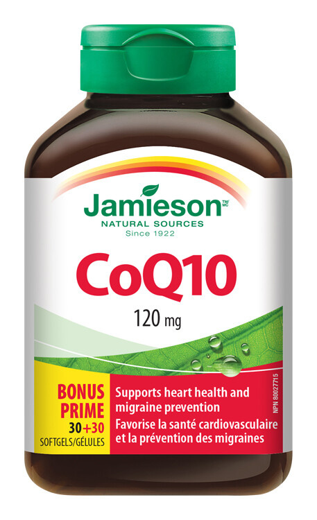 JAMIESON Koenzym Q10 120 mg 60 kapslí