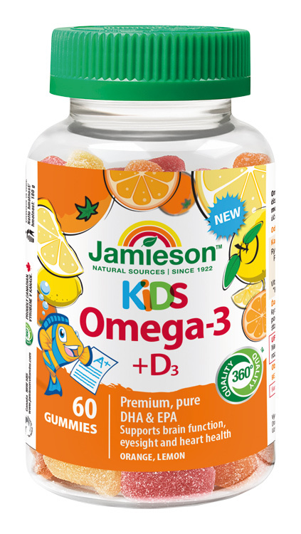 Jamieson Omega-3 Kids Gummies 60 želatinových pastilek
