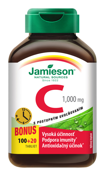 JAMIESON Vitamín C 1000 mg 100+ 20 tablet