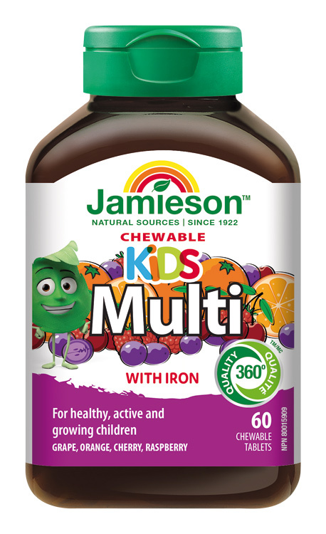 JAMIESON Kids multivitamin 60 cucacích tablet