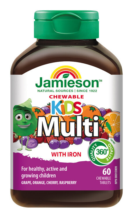 JAMIESON Kids multivitamin 60 cucacích tablet