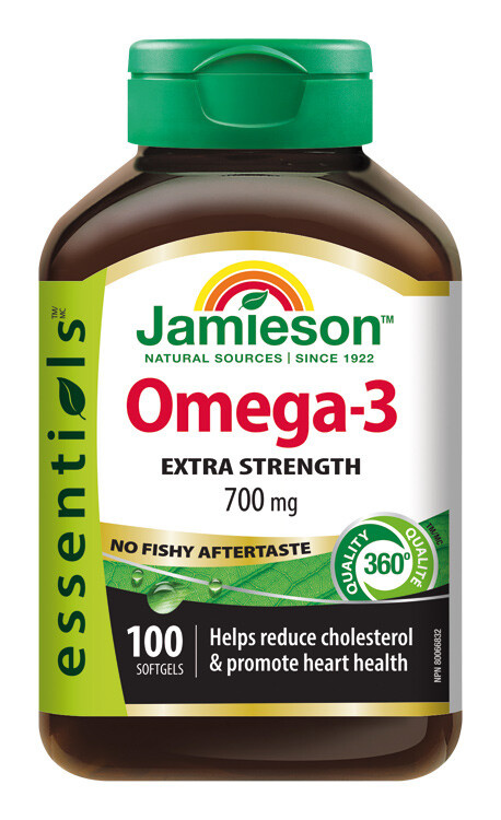 JAMIESON Omega-3 EXTRA 700mg cps.100
