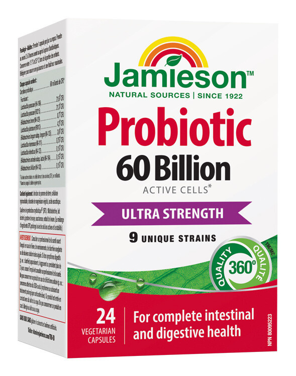 JAMIESON Probiotic 60 miliard ULTRA STRENGTH 24 kapslí
