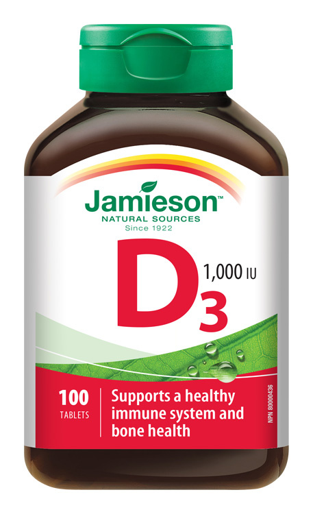 Jamieson Vitamín D3 1000 IU 75 kapslí