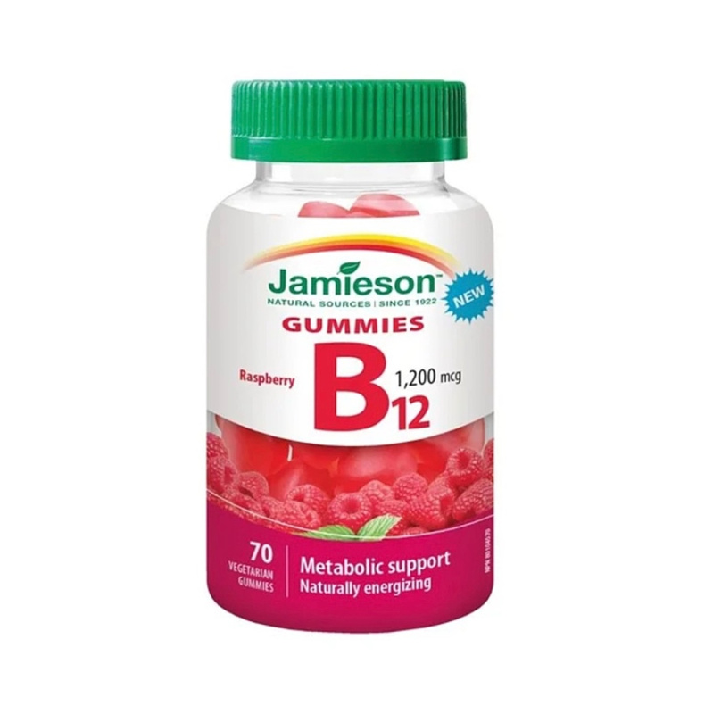 JAMIESON Vitamín B12 Gummies 1200 mcg 70 pastilek