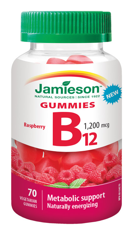 JAMIESON Vitamín B12 Gummies 1200 mcg 70 pastilek