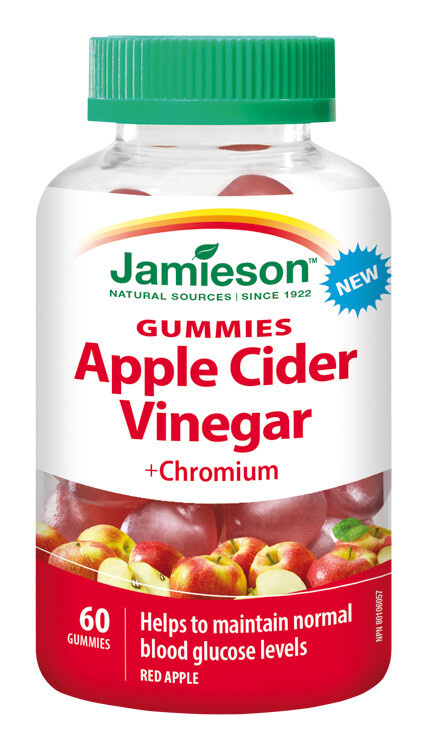 JAMIESON Jablečný ocet s chromem Gummies 60 želatinových pastilek