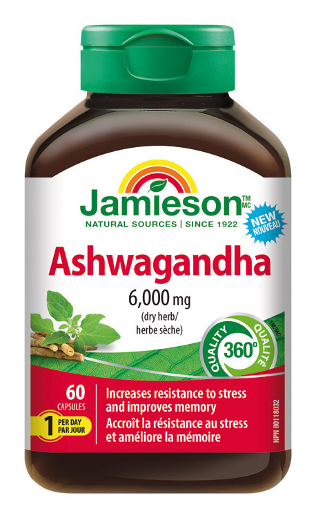 JAMIESON Ashwagandha 60 kapslí