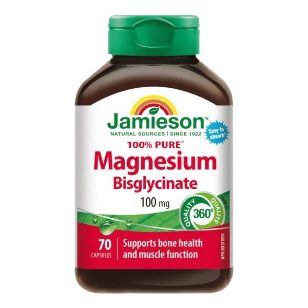JAMIESON Hořčík bisglycinát 100mg 70 kapslí
