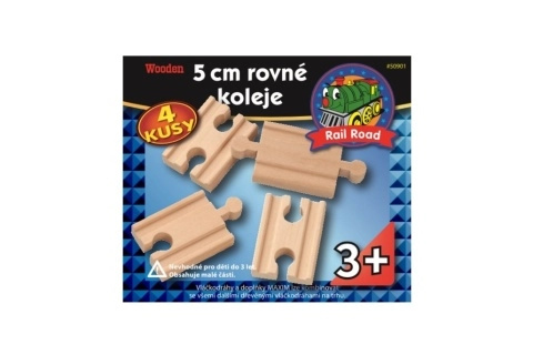 Maxim 50901 5 cm rovné koleje - spojky - 4 kusy
