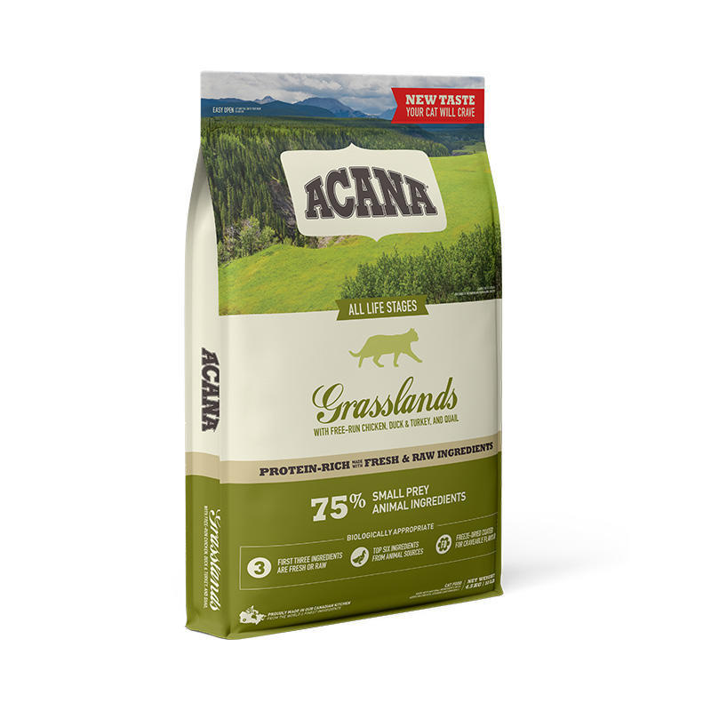 Acana Grasslands Cat 4,5 kg - nový obal+upravené složení