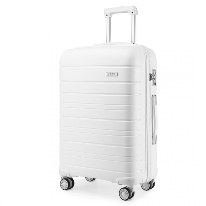 Kono Classic 1 Kufr spinner 55cm Bílý Polypropylen 39L