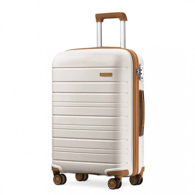 Kono Classic 1 Kufr spinner 55cm Béžový Polypropylen 39L