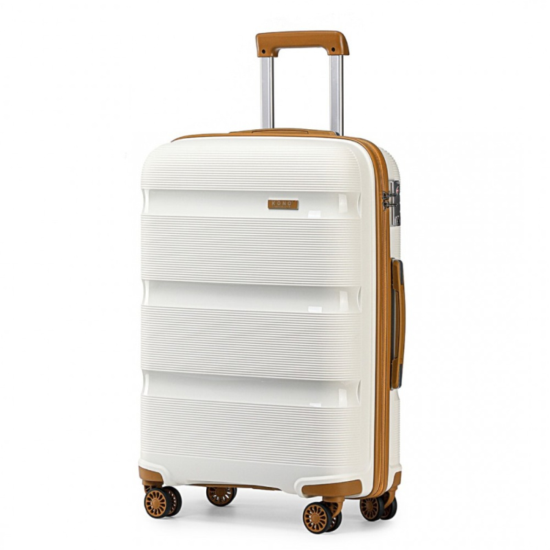 Kono Classic 2 Kufr spinner 76cm Béžový Polypropylen 94L
