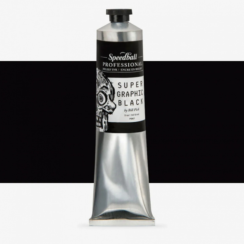 Profesionální tiskařská barva Speedball 148ml – 970 Supergraphic Black
