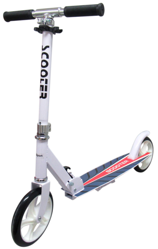 Velká skládací koloběžka Scooter R-sport bílá